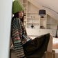 V-neck sweater pleated skirt suit    S4694