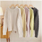Round Neck Sweater Women's Top Trendy      S4826