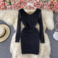 pleated shiny V-neck mesh dress      S4342