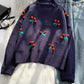 Sweet Cherry Sweater Long Sleeve Sweater       S4367