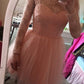 Long Sleeves Short Prom Tulle Homecoming Dresses with Appliques     S3291