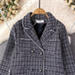 Plaid Women Korean Style Coat    S4016