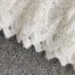 White Hollow Lace Top     S4389