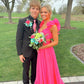 A-Line Long Hot Pink Prom Dresses       S3926