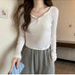 Designed square neck for women top     S3419