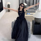 Black sleeveless dress for women black skirt      S3459