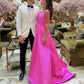 Elegant Hot Pink Long Prom Dresses      S3797