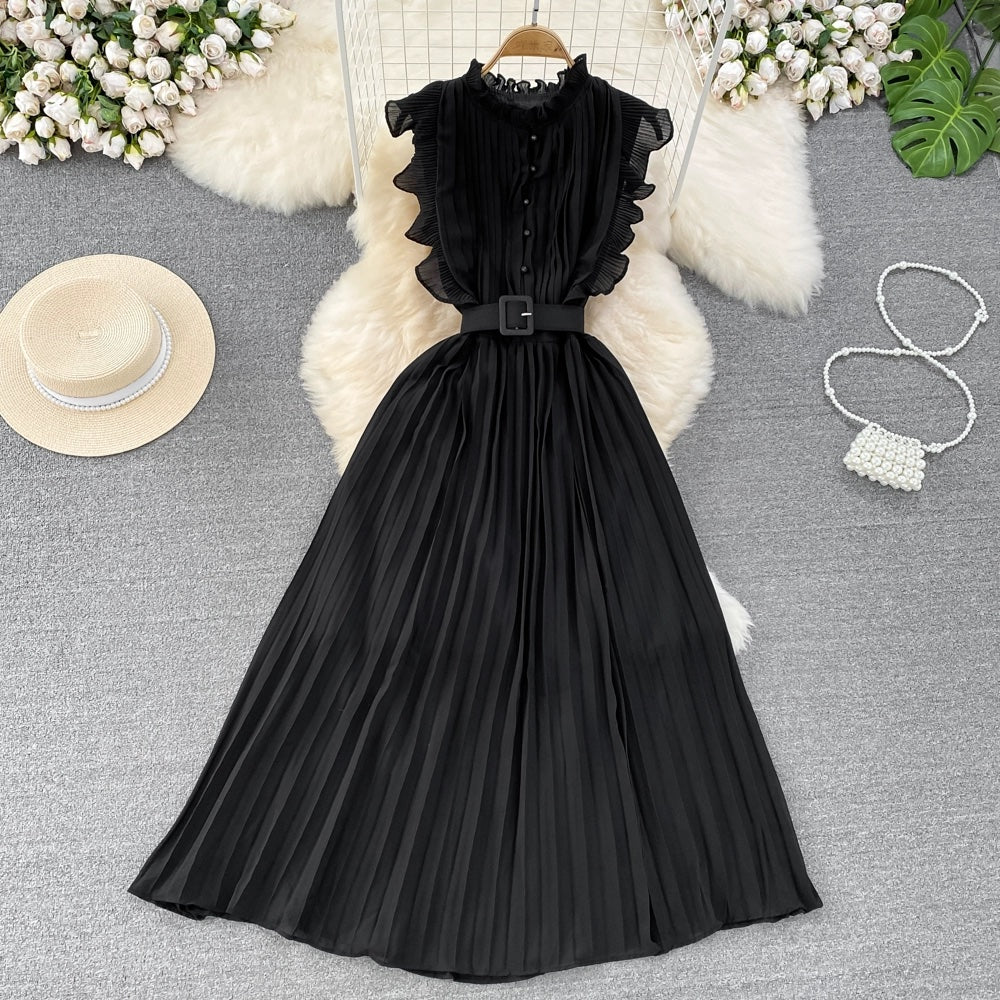 A-line Chiffon Long Fashion Dress        S4407