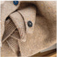Round neck long-sleeved sweater jacket for women soft knitted cardigan   S4834