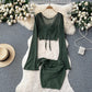 sexy suit for women long-sleeved cardigan jacket + irregular skirt two-piece set   S4592