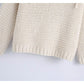 New vintage fashion long sleeve hooded loose knit sweater     S2511
