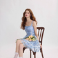 Coastal Fragrance French Floral Short Dress R2754