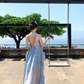 Women's ruffled halter neck dress gentle temperament atmosphere small skirt R0814