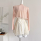 White three-dimensional embroidered flower waist dress pure style skirt R2006
