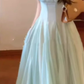 French long skirt new style seaside vacation gentle style temperament waist A-line dress R0472
