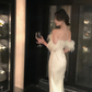 Luxury Formal Evening Dress For Women Bandage Dresses New Fashion Elegant Dress        S5416