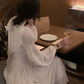 Vintage Women Midi Evening Dress Puff Sleeve       S5419
