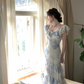 Women's Sexy Maxi Dress Bohemian Vintage Print Long Dress Evening Party Gown       S5413
