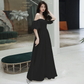 New long off shoulder women bridal wedding dress prom evening party gown     S5435