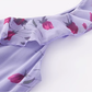 French retro purple floral tea dress 2025 new holiday style long dress R2596