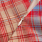 2025 Summer New Red Plaid French Retro Square Neck Temperament Short Sleeve Dress R0973