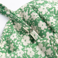 2025 Summer New Green Floral Bandeau Sexy Long Suspender Dress R0951