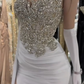 Beaded Long Prom Dress for Women,Elegant Evening Dress      S7245
