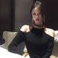 Hepburn style French black dress high-end niche temperament heavy work halter neck dress R1782