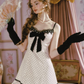 Charming Polka Dots Women's Homecoming Dress Blush Pink Waist Fitted Short Prom Gown Birthday Dress RS3321