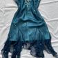 Elegant Turquoise Beaded Homecoming Dress ,Sheath Halter Bodycon Short Prom Dress RS840