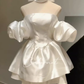 Birthday dress high-end party dress niche princess dress one-shoulder tube top dress R1766