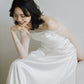 Long Sleeves Satin Mermaid Wedding Dresses Long Bridal Gown      S7213