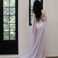 Lilac Elegant Evening Gowns Off Shoulder Long Prom Dress     S7218