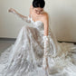 Sexy Lace Strapless Long Wedding Dresses Bridal Gown      S7206