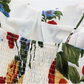 French holiday style long white 2025 new sling print slim dress R2648