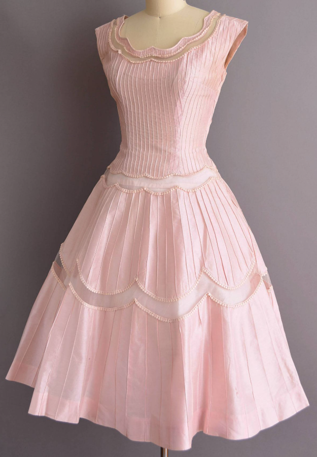 Silky Striped Gentle Women's Homecoming Dress Pink Corset Mini Party Dress RS2457