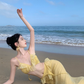 Sexy suspender dress pure desire style clothes super fairy vacation wear backless beach dress R1572