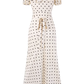 2025 Summer New French Gentle Style Polka Dot Puff Sleeves Ruffled V-Neck Dress R0912