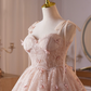 Stunning Tulle Applique Women's Homecoming Dress Blush Pink Corset Short Prom Dress Birthday Dress RS2762