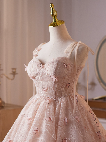 Stunning Tulle Applique Women's Homecoming Dress Blush Pink Corset Short Prom Dress Birthday Dress RS2762