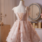 Stunning Tulle Applique Women's Homecoming Dress Blush Pink Corset Short Prom Dress Birthday Dress RS2762