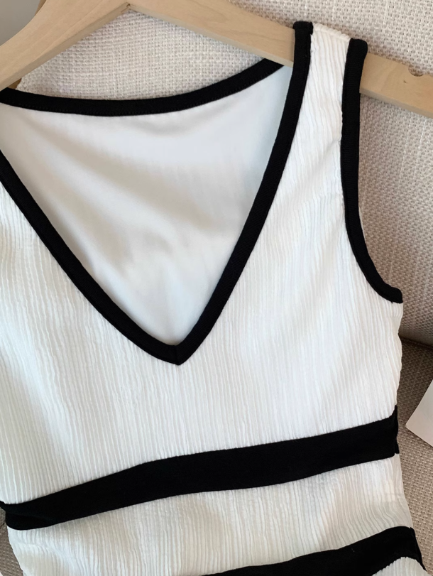 French pure desire v-neck suspender dress for women new style waist slimming hip skirt R3997