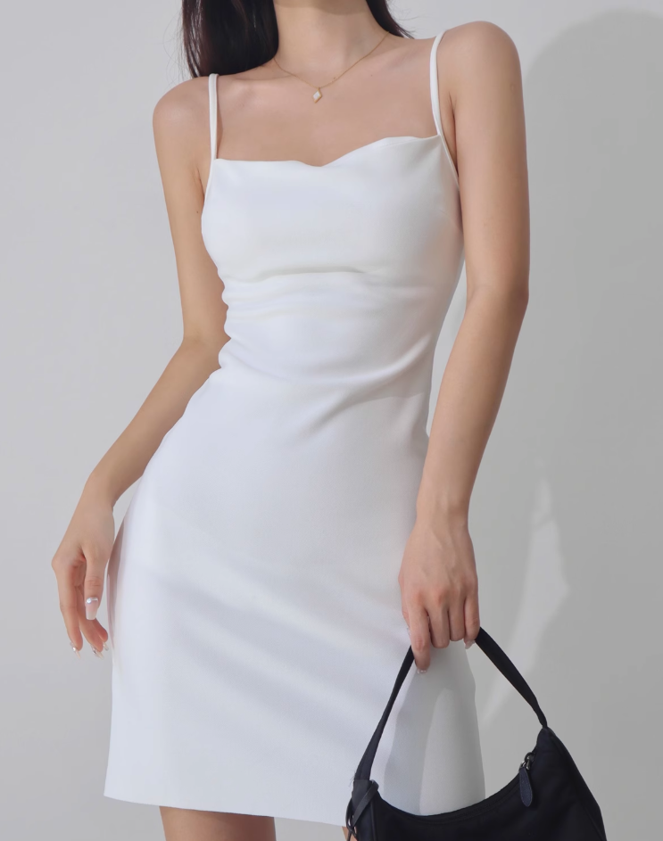 European and American sexy slim fit retro elastic waist slimming suspender dress R2822