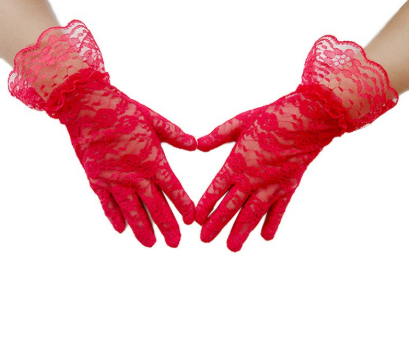 Children's lace gloves tea party gloves princess gloves suitable for weddings and Halloween     S6214