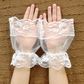 Breathable retro half-length mesh gloves fingerless thin bride lace hand sleeve gloves     S6259