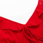 2025 Summer New Red Sexy Dress V-neck Date High-end Holiday Dress R0936