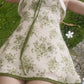 Green floral tube top slim waist short skirt homecoming dress R3431