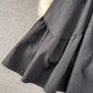 New round neck knitted waist slimming A-line jacquard dress elegant temperament long skirt R0362
