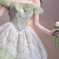 Tea break French first love sweet forest style princess dress small dress R1661