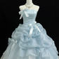 Charming Pale Blue Quinceanera Dress ,Ball Gown Strapless Bow Corset Maxi Evening Dress RS896
